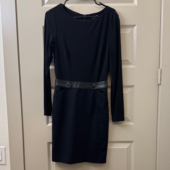 Lauren Ralph Lauren Dresses & Skirts - Lauren Ralph Lauren Black Long Sleeve Dress with Belt